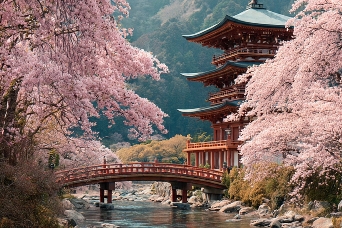 Cada estación revela un rostro distinto de Japón, desde los cerezos en flor hasta los paisajes nevados del norte.