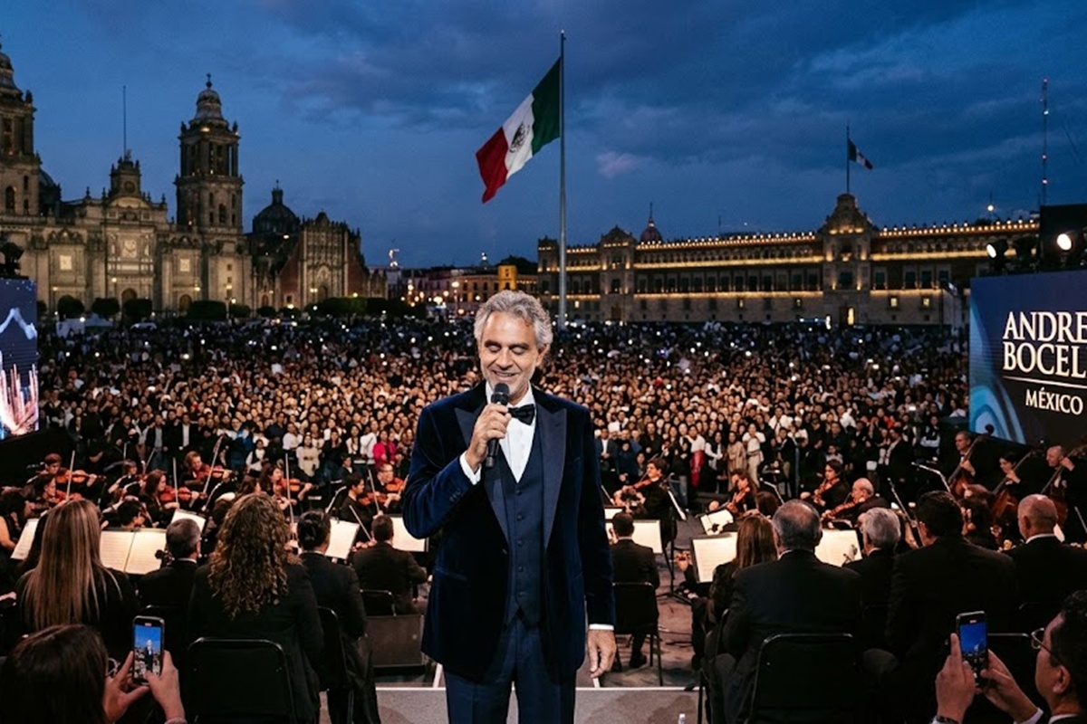 Andrea Bocelli dará concierto gratuito en el Zócalo.