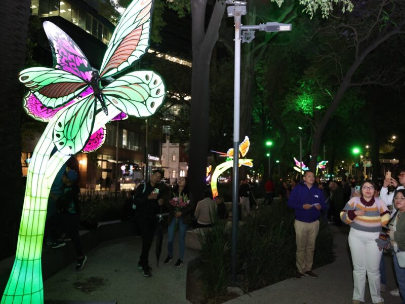 La magia de FILUX ilumina Paseo de la Reforma hasta el 5 de abril.
