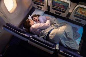 United es la primera aerolínea de Norteamérica en ofrecer este tipo de asientos y mantiene la exclusividad en el diseño en la región.