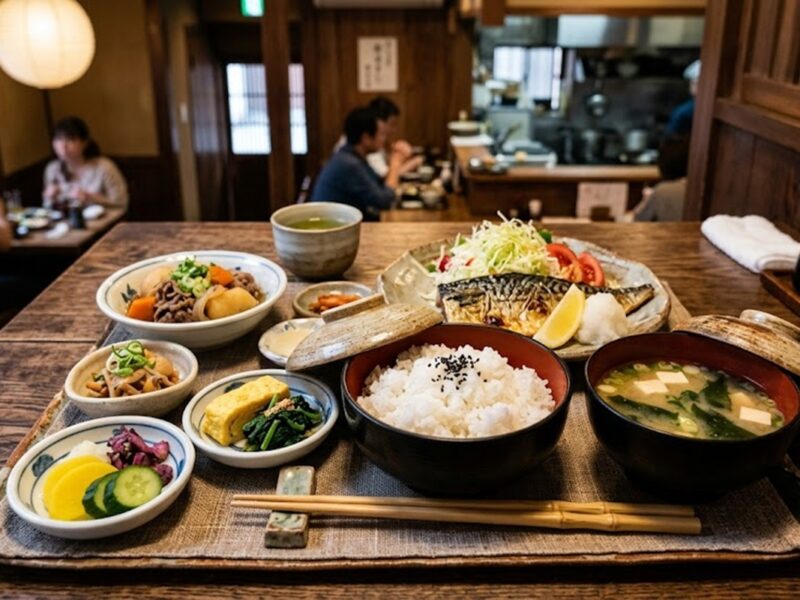 Cocina japonesa en Tokio, Kioto y Osaka, reconocida por su equilibrio y tradición.