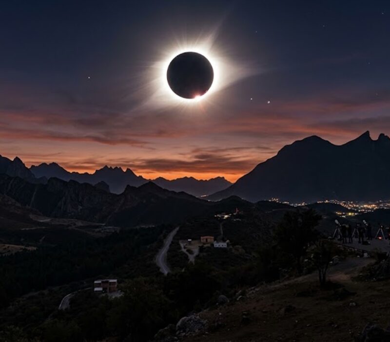Eclipse total de Sol del 12 de agosto en la península Ibérica.