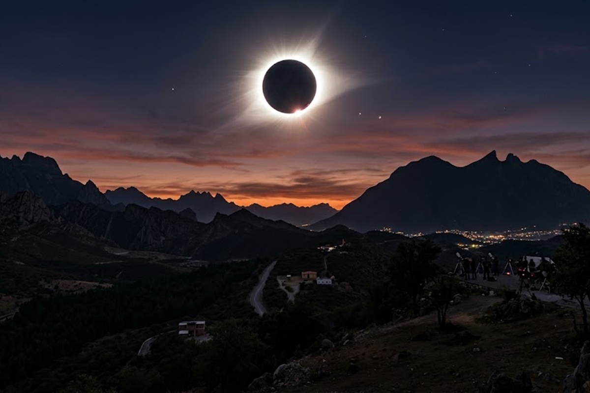 Eclipse total de Sol del 12 de agosto en la península Ibérica.