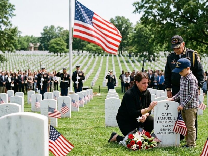 Conmemoración del Memorial Day en honor a los militares caídos en Estados Unidos.