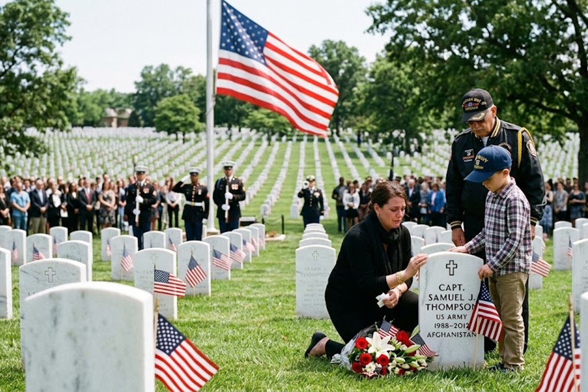 Conmemoración del Memorial Day en honor a los militares caídos en Estados Unidos.