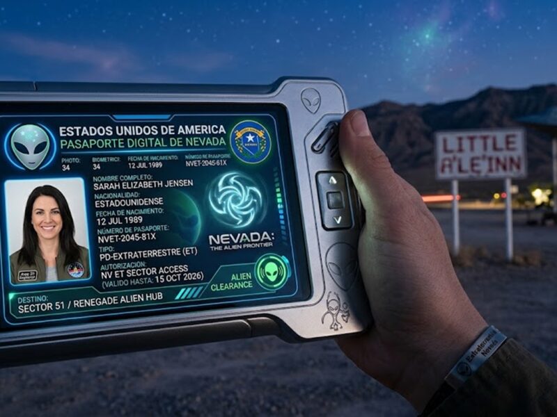 ravel Nevada lanzó un pasaporte digital para recorrer la ruta “Área 51” y sus atracciones alienígenas.
