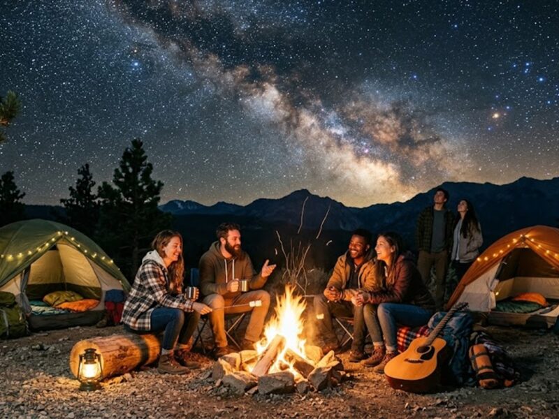 Estados Unidos ofrece destinos ideales para acampar bajo cielos oscuros y ver la Vía Láctea.