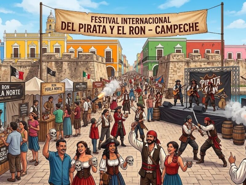 Festival del Pirata y el Ron: sabor, historia y aventura en Campeche.