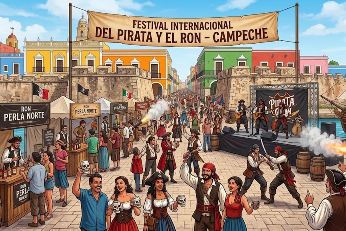 Festival del Pirata y el Ron: sabor, historia y aventura en Campeche.